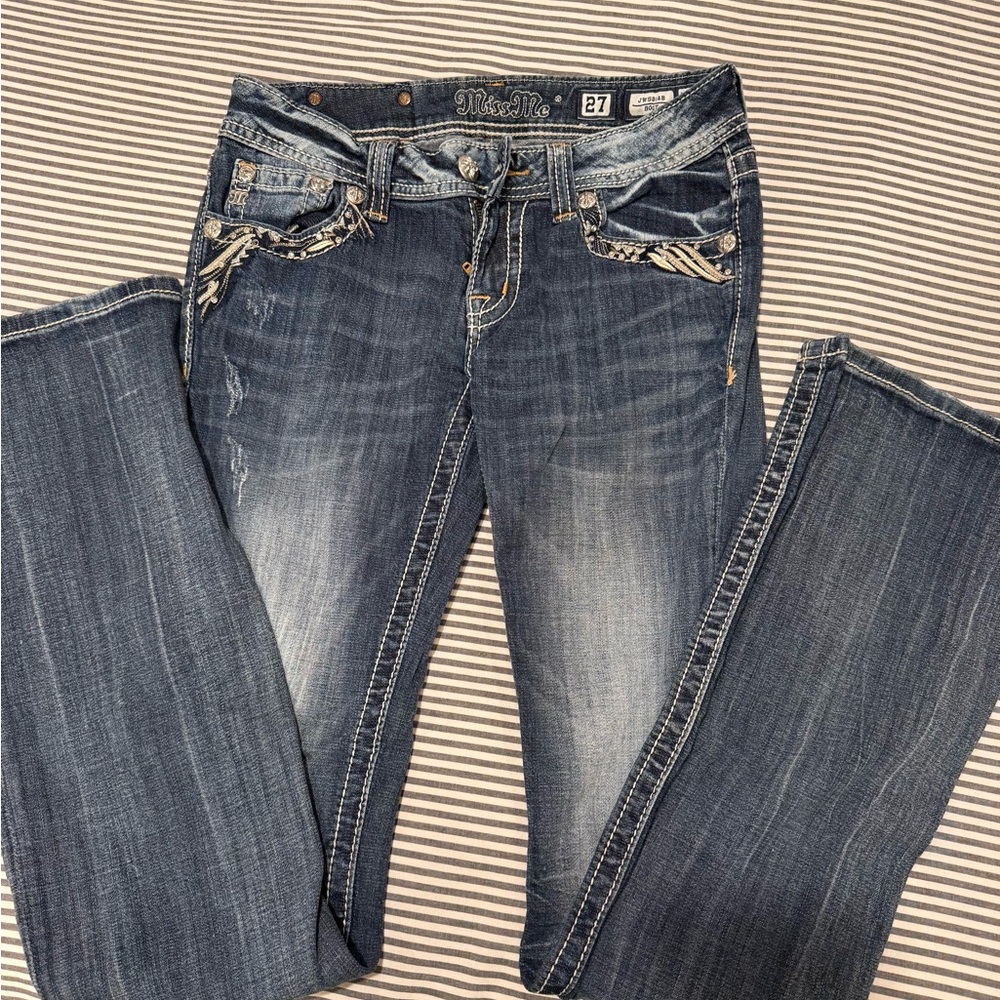 Miss Me Women's Dark Blue Boot Cut Jeans